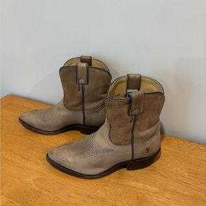 Frye Brown Leather Ankle Boots